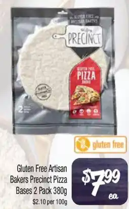 Farmer Jack's Gluten Free Artisan Bakers Precinct Pizza Bases offer