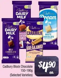 Farmer Jack's Cadbury Block Chocolate offer