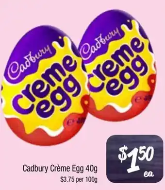 Farmer Jack's Cadbury Crème Egg offer