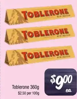 Farmer Jack's Toblerone offer