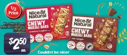 Farmer Jack's Nice & Natural Chewy Muesli Bars offer