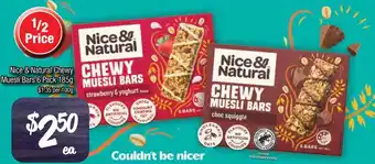 Farmer Jack's Nice & Natural Chewy Muesli Bars offer