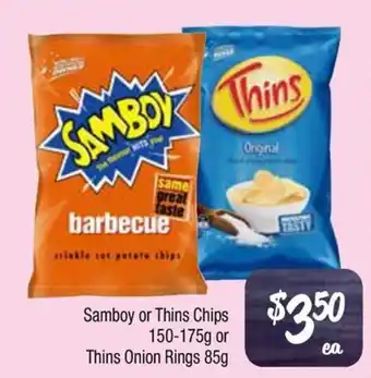 Farmer Jack's Samboy or Thins Chips or Thins Onion Rings offer