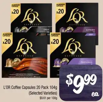 Farmer Jack's L'OR Coffee Capsules offer