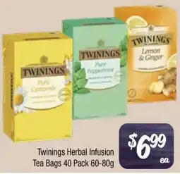 Farmer Jack's Twinings Herbal Infusion Tea Bags offer