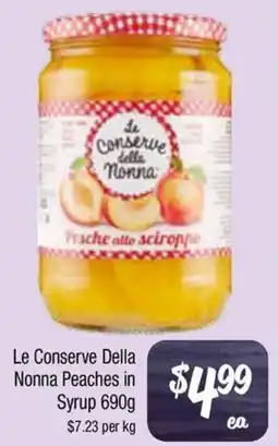 Farmer Jack's Le Conserve Della Nonna Peaches in Syrup offer