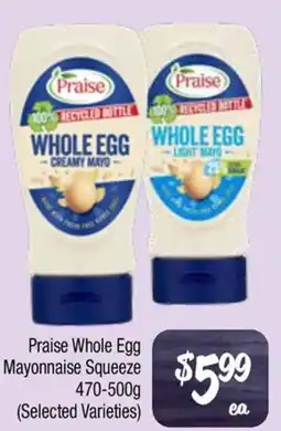 Farmer Jack's Praise Whole Egg Mayonnaise Squeeze offer