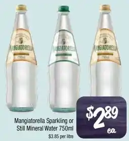 Farmer Jack's Mangiatorella Sparkling or Still Mineral Water offer