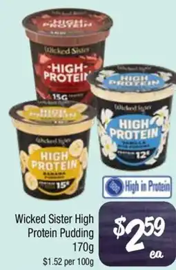 Farmer Jack's Wicked Sister High Protein Pudding offer