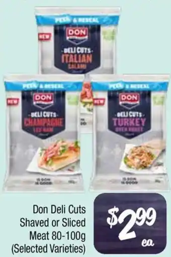 Farmer Jack's Don Deli Cuts Shaved or Sliced Meat offer