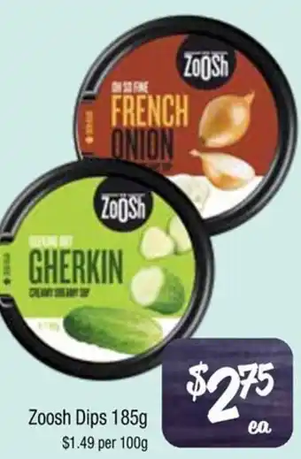 Farmer Jack's Zoosh Dips offer