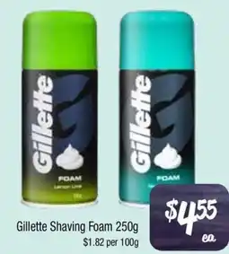 Farmer Jack's Gillette Shaving Foam offer