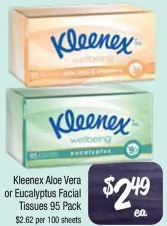 Farmer Jack's Kleenex Aloe Vera or Eucalyptus Facial Tissues offer