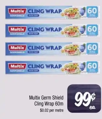 Farmer Jack's Multix Germ Shield Cling Wrap 60m offer