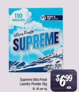 Farmer Jack's Supreme Ultra Fresh Laundry Powder offer