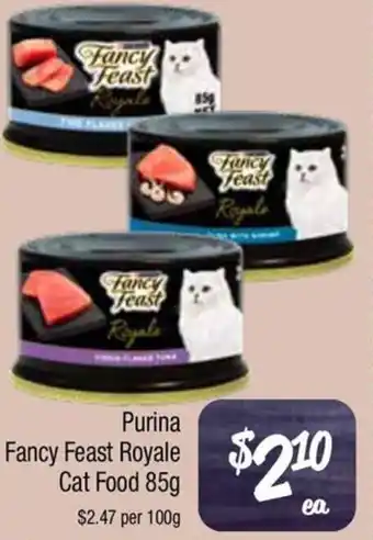 Farmer Jack's Purina Fancy Feast Royale Cat Food offer