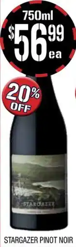 Farmer Jack's Stargazer pinot noir offer