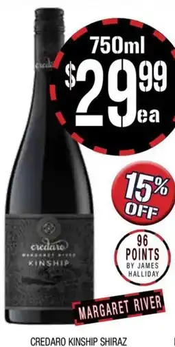 Farmer Jack's Credaro kinship shiraz offer