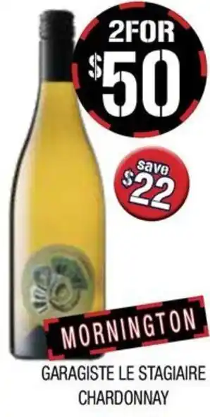 Farmer Jack's Garagiste le stagiaire chardonnay offer