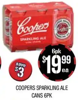 Farmer Jack's Coopers sparkling ale cans offer