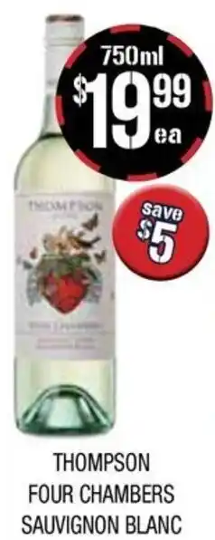 Farmer Jack's Thompson four chambers sauvignon blanc offer