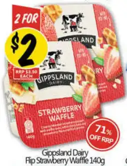 Not Quite Right Gippsland Dairy Flip Strawberry Waffle offer