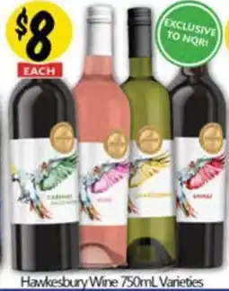 NQR Hawkesbury Wine Varieties offer