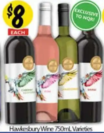 NQR Hawkesbury Wine Varieties offer