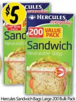 NQR Hercules Sandwich Bags Large offer