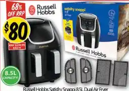 NQR Russell Hobbs Satisfry Snappi Dual Air Fryer offer