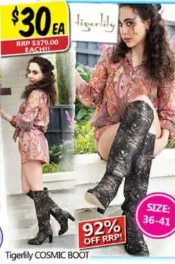 NQR Tigerlily COSMIC BOOT offer