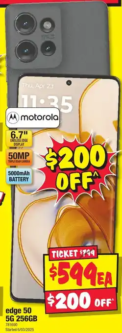 JB Hi-Fi edge 50 5G 256GB offer