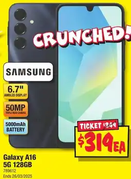 JB Hi-Fi Galaxy A16 5G 128GB offer