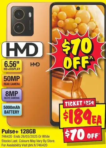 JB Hi-Fi Pulse+ 128GB offer