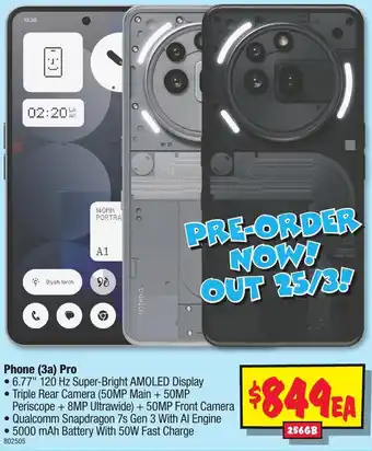 JB Hi-Fi Phone (3a) Pro offer