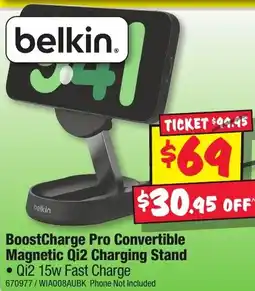 JB Hi-Fi BoostCharge Pro Convertible Magnetic Qi2 Charging Stand offer