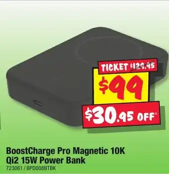 JB Hi-Fi BoostCharge Pro Magnetic 10K Qi2 15W Power Bank offer