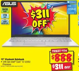 JB Hi-Fi 15" Vivobook Notebook offer