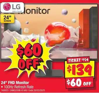 JB Hi-Fi 24" FHD Monitor offer