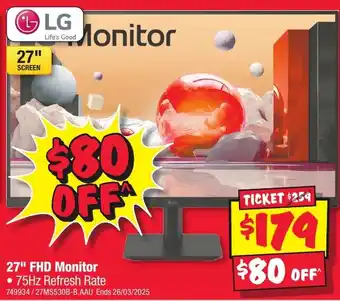 JB Hi-Fi 27" FHD Monitor offer