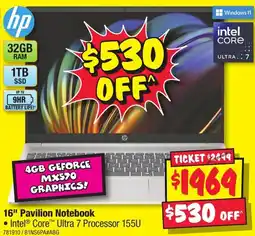 JB Hi-Fi 16" Pavilion Notebook offer