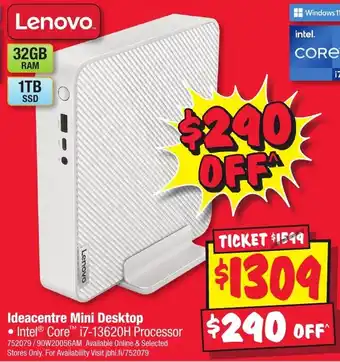 JB Hi-Fi Ideacentre Mini Desktop offer