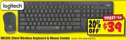 JB Hi-Fi MK295 Silent Wireless Keyboard & Mouse Combo offer