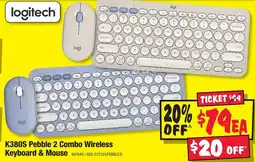 JB Hi-Fi K380S Pebble 2 Combo Wireless Keyboard & Mouse offer