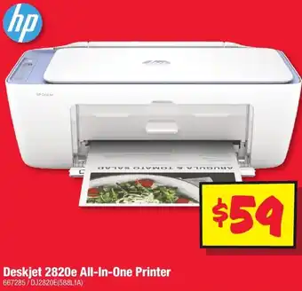 JB Hi-Fi Deskjet 2820e All-In-One Printer offer