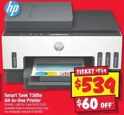 JB Hi-Fi Smart Tank 7305e All-In-One Printer offer