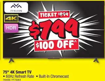 JB Hi-Fi 75" 4K Smart TV offer