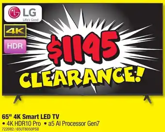 JB Hi-Fi 65" 4K Smart LED TV offer