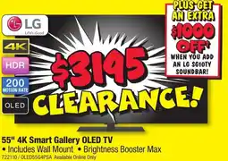 JB Hi-Fi 55" 4K Smart Gallery OLED TV offer