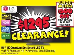 JB Hi-Fi 55" 4K Quantum Dot Smart LED TV offer